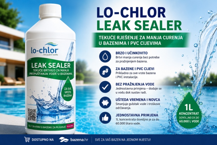 LO-CHLOR Leak Sealer tekuće brtvilo za bazene i PVC cijevi